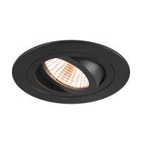 Lubinis įleidžiamas LED šviestuvas NEW TRIA® 75, 2700K, 38°, IP 20, apvalus, juodas