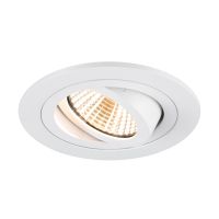 Lubinis įleidžiamas LED šviestuvas NEW TRIA® 75, 3000K, 38°, IP 20, apvalus, baltas