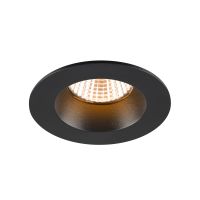 Lubinis įleidžiamas LED šviestuvas NEW TRIA® 68, 2700K, 38°, IP 20 / IP 65, apvalus, juodas