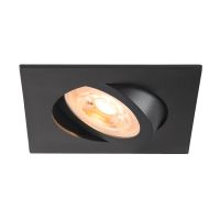 Lubinis įleidžiamas šviestuvas NEW TRIA® 68, kvadratinis, max. 10W GU10, juodas