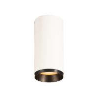 Lubinis paviršinis LED šviestuvas NUMINOS® CL PHASE M, baltas/juodas 2700K 24°