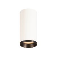 Lubinis paviršinis LED šviestuvas NUMINOS® CL PHASE M, baltas/juodas 3000K 24°
