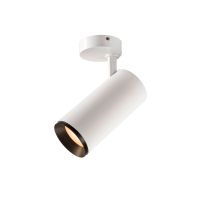 Lubinis paviršinis LED šviestuvas NUMINOS® SPOT PHASE L, baltas/juodas 3000K 36°