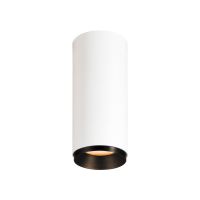 Lubinis paviršinis LED šviestuvas NUMINOS® CL DALI S, baltas/juodas 2700K 24°