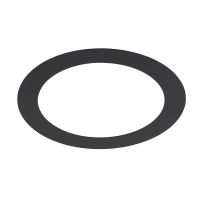 Perėjimo žiedas Numinos® XL apvalus 240/180mm juodas