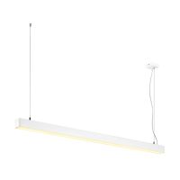 Pakabinamas LED šviestuvas Q-LINE DALI SINGLE LED, reguliuojamas 1500mm, baltas