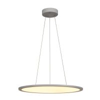 Pakabinamas LED šviestuvas PANEL 60 DALI, apvalus pilkas 3000K