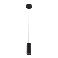 Pakabinamas LED šviestuvas NUMINOS® PD PHASE S, juodas/juodas 4000K 36°, įleidžiamu tvirtinimu