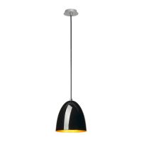 Pakabinamas šviestuvas PARA CONE 20, A60, apvalus, juodas / auksinis, Ø 20 cm, max. 60W