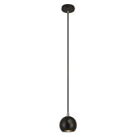 Pakabinamas šviestuvas LIGHT EYE BALL, LED GU10, juodas/chrominis, 5W
