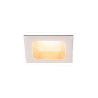 Sieninis arba lubinis įleidžiamas LED šviestuvas VERLUX, 3000K, matinis baltas, L/B/T 8.5/8.5/4.5 cm, 10W