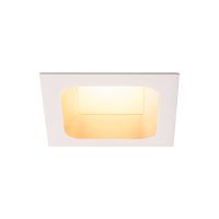 Sieninis arba lubinis įleidžiamas LED šviestuvas VERLUX, 3000K, matinis baltas, L/B/T 13.5/13.5/7.5 cm, 20W