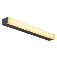 Sieninis arba lubinis paviršinis LED šviestuvas SIGHT LED, 600mm, juodas