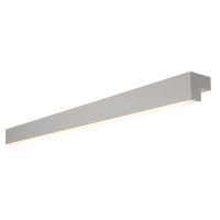 Sieninis arba lubinis paviršinis LED šviestuvas L-LINE 120 LED, IP44, 3000K, 3000lm, sidabrinis