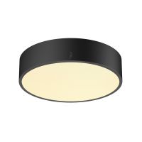 Sieninis arba lubinis paviršinis LED šviestuvas MEDO® PRO 30, apvalus, 3000/4000K, 10W, DALI, Touch, 70°, UGR<19, DC, juodas