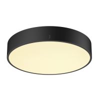 Sieninis arba lubinis paviršinis LED šviestuvas MEDO® PRO 40, apvalus, 3000/4000K, 19W, DALI, Touch, 70°, UGR<19, DC, juodas