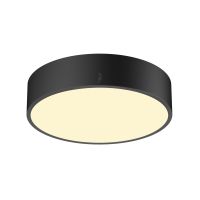 Sieninis arba lubinis paviršinis LED šviestuvas MEDO® PRO 30, apvalus, 3000/4000K, 10W, 110°, juodas