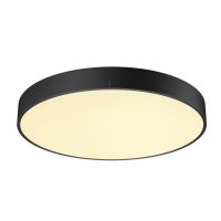 Sieninis arba lubinis paviršinis LED šviestuvas MEDO® PRO 60, apvalus, 3000/4000K, 37W, 80°, UGR<19, juodas