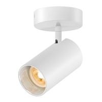 Sieninis arba lubinis paviršinis šviestuvas ASTO TUBE, taškinis, cilindrinis, max. 1x10W, baltas