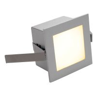 Sieninis įleidžiamas LED šviestuvas FRAME BASIC, 3000K, kvadratinis, sidabrinis-pilkas, su spiruoklėmis