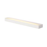 Sieninis paviršinis LED šviestuvas SEDO 14, 3000K, kvadratinis, baltas, šerkšno efekto stiklas, L/W/H 59.5/8.5/4 cm, 17W