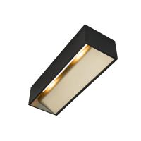 Sieninis paviršinis LED šviestuvas LOGS IN L, juodas/auksinis, 2000-3000K, reguliuojama šviesos spalva