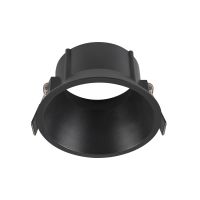 Stalinis LED šviestuvas NEW TRIA® 95, lubinis žiedas D: 10.3 H: 5.5 cm, IP 20, juodas
