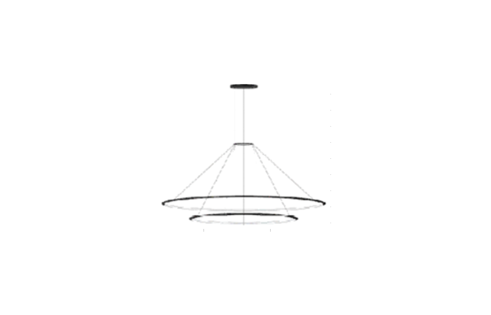 Pakabinamas šviestuvas Circular Outward 2 Rings (ø1200 ø900)