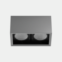 Šviestuvas downlight MULTIDIR SURFACE BIG 8W GREY IN IP20 / OUT IP54 Grey, Transparent