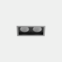 Šviestuvas downlight MULTIDIR TRIM SMALL 8W GREY IN IP20 / OUT IP54 Grey, Transparent