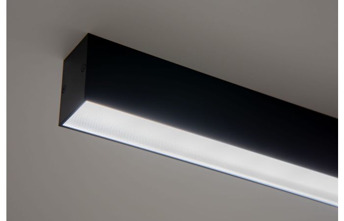 Paviršinis šviestuvas LINEA 220 40W LED DALI DIR BLACK MP