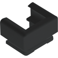 Įėjimas kanalui [15x15mm] į virštinkinis dėžutę juodos spalvos - JUNG 12SW