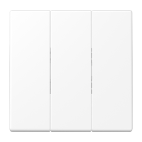 Klavišas trigubam jungikliui baltos matinės spalvos LS - JUNG LS993BFWWM