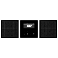 Radijas skaitmeninis su stereo kolonėlėmis juodos spalvos LS - JUNG DABLS2SW
