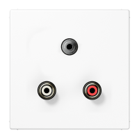 Lizdas potinkinis audio su dangteliu baltas LS - JUNG MALS1011WW