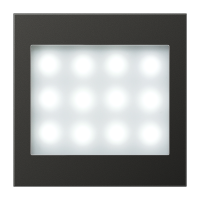 Dangtelis LED signalinis blokui aliumininis antracito spalvos LS - JUNG AL2539ANLEDLW-12