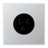 Kištukinis lizdas potinkinis 15A 125V AC US standrato aliumininis LS - JUNG AL2521-15