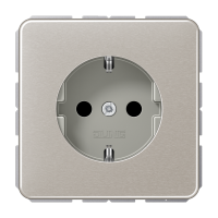 Kištukinis lizdas potinkinis SCHUKO platinos spalvos 16A 250V CD - JUNG CD1520PT