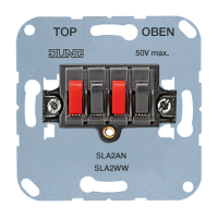 Lizdas garsiakalbio prijungimui stereo 4x10mm2 25V AC, 60V DC - JUNG SLA2AN