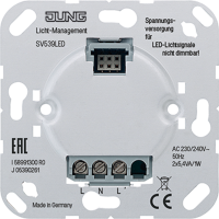 Maitinimo šaltinis potinkinis AC230V/ 2x5.3VA/1W for LED pilot light - JUNG SV539LED