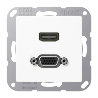 Lizdas potinkinis HDMI VGA baltas A - JUNG MAA1173WW
