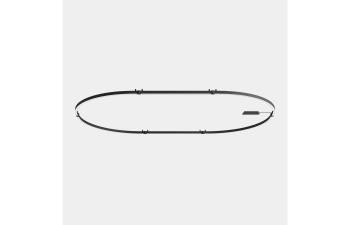 Linijinė apšvietimo sistema APEX_OVAL_AW19_21 84W LED NEUTRAL-WHITE 4000K CRI 95 CASA  Black, Opal