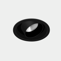 Šviestuvas downlight PLAY SNOOT ROUND ADJUSTABLE 17.7W LED WARM-WHITE 2700K CRI 90 19º ON-OFF  Black, Transparent
