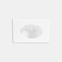 Šviestuvas downlight PLAY FLAT SQUARE FIXED 6.4W LED NEUTRAL-WHITE 4000K CRI 90 14.6º PHASE CUT White, Transparent