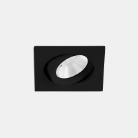 Šviestuvas downlight PLAY FLAT SQUARE ADJUSTABLE 11.9W LED WARM-WHITE 2700K CRI 90 34.1º PHASE CUT Black, Transparent