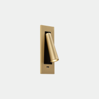Sieninis šviestuvas  GAMMA SR USB LED 2.1W 2700K MATTE GOLD 137LM