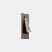 Sieninis šviestuvas  GAMMA SR USB LED 2.1W 2700K SATIN NICKEL 137LM