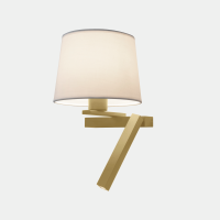 Sieninis šviestuvas HALL SLIM SCREEN LEFT LED E27 2.2.,15W 2700K MATTE GOLD 150LM