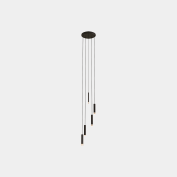 Pakabinamas šviestuvas CANDLE XS 5BODIES CHANDELIER LED 15.6W 2700K BLACK 844LM